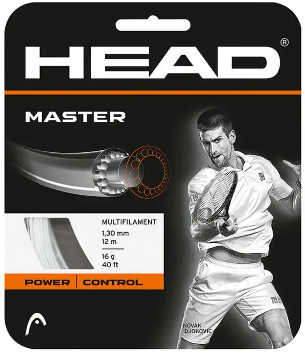 Snur tenis, HEAD, Natural, 1.30mm/12m, Master Multifilament Nylon PowerStrip Power+Control+Comfort