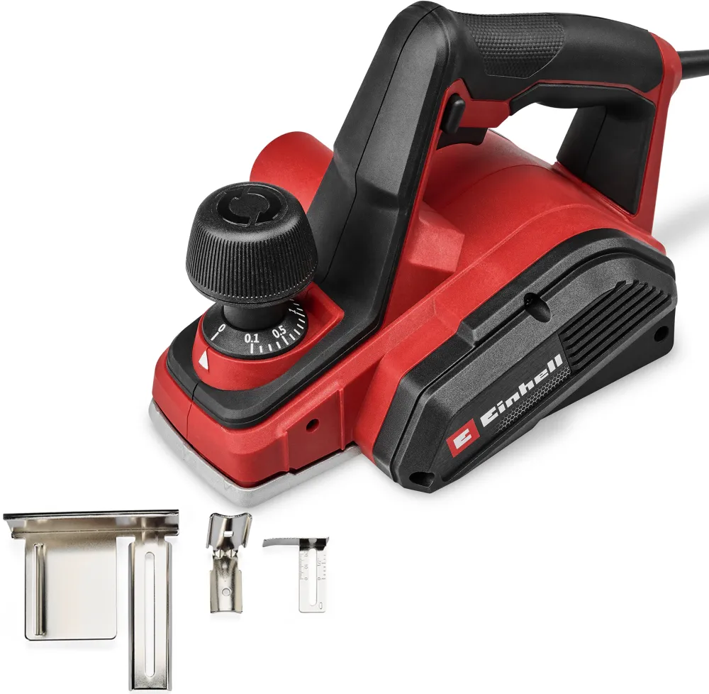 Rindea electrica Einhell TC-PL 800, 800 W, latime de rindeluire 82 mm, adancime de pana la 2 mm, opritor de adancime pentru falt/ghidaj paralel, incl. 2x lame reversibile din carbura