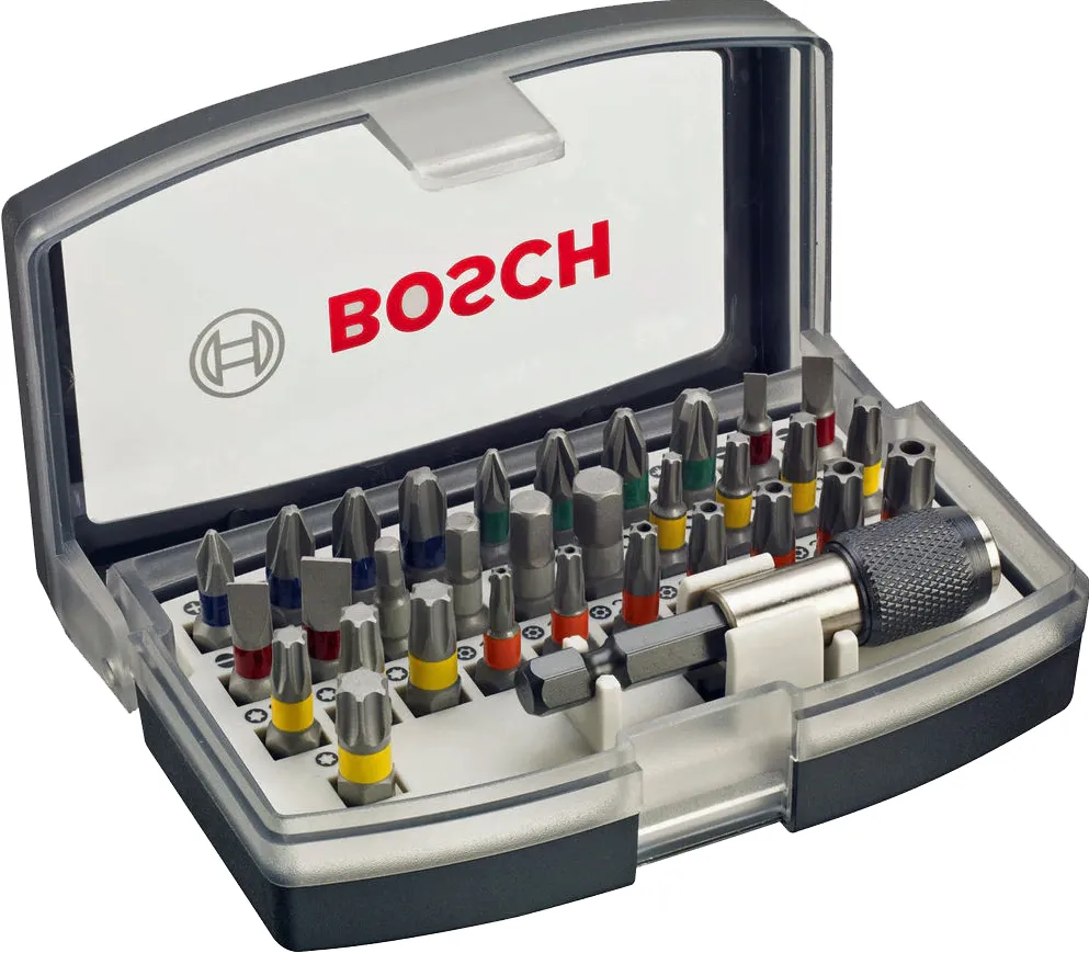 BOSCH 2607017319 - Set capete de insurubare, -, 32 bucati, prelungitor insurubare inclus