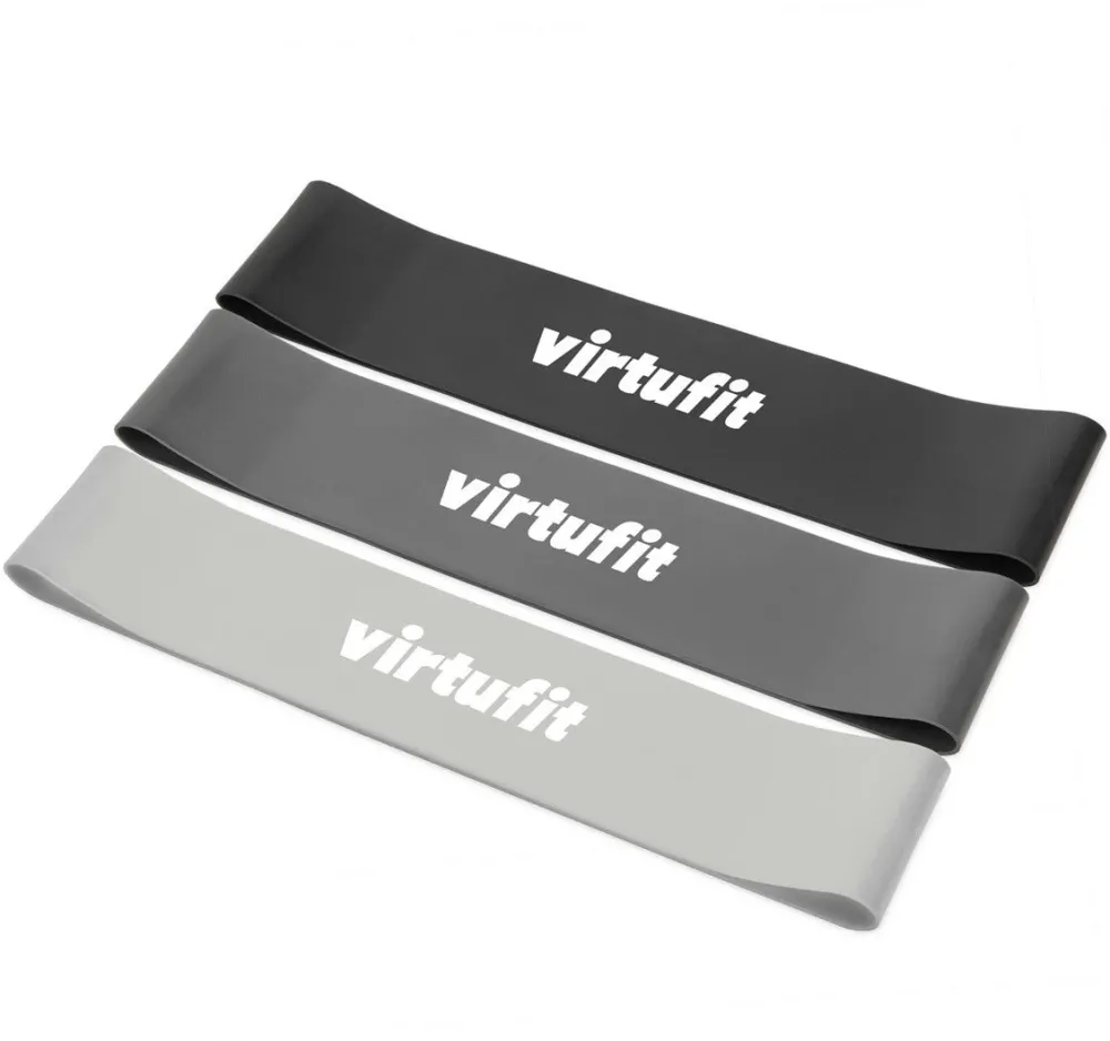 Set benzi elastice VirtuFit Mini, Multicolor, 3 bucati, Rezistente variate, Material latex