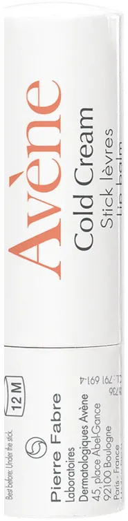 Stick pentru buze uscate sau crapate Avene Cold Cream, 4g