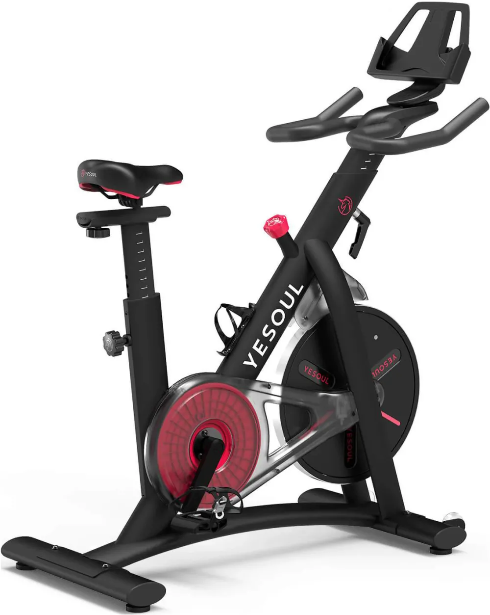 Bicicleta spinning smart Yesoul S3, rezistenta magnetica, bluetooth, greutate maxima utilizator 120 kg, negru