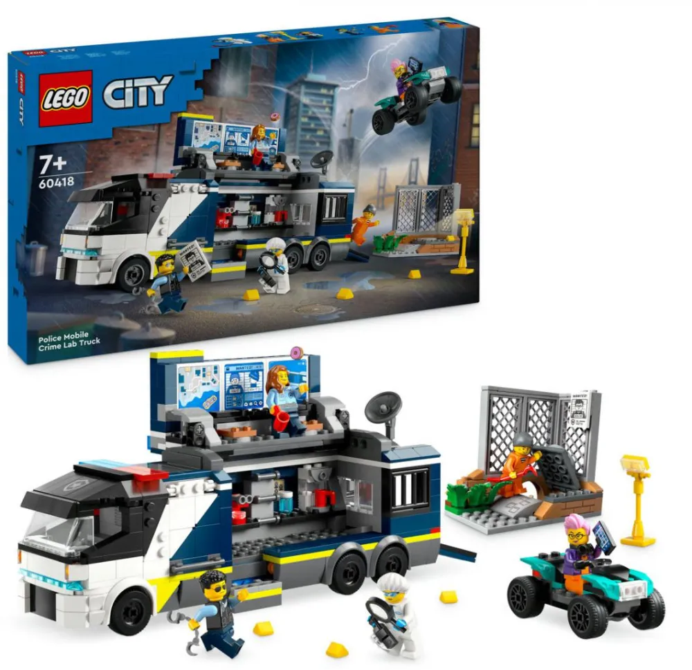 LEGO® City - Laborator mobil de criminalistica 60418, 674 piese