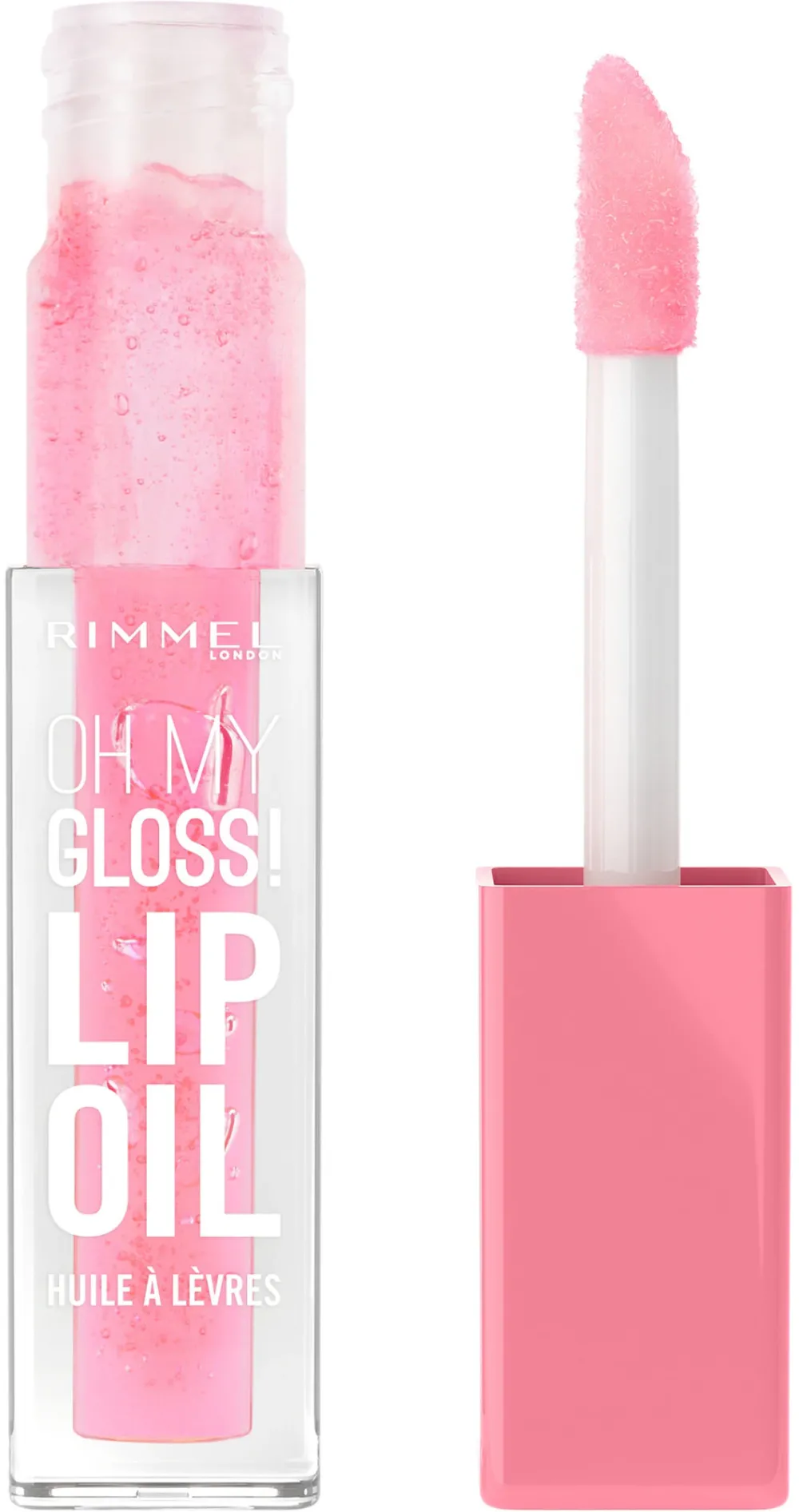 Ulei de buze Rimmel London Oh My Gloss 001 Pink Flush, 4.5 ml