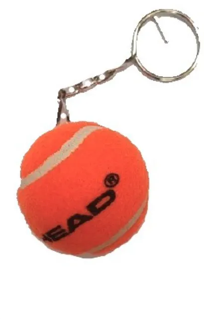 Breloc minge tenis, HEAD, Portocaliu, Mini, Mini Tennis Ball Keychain accesoriu design minge tenis