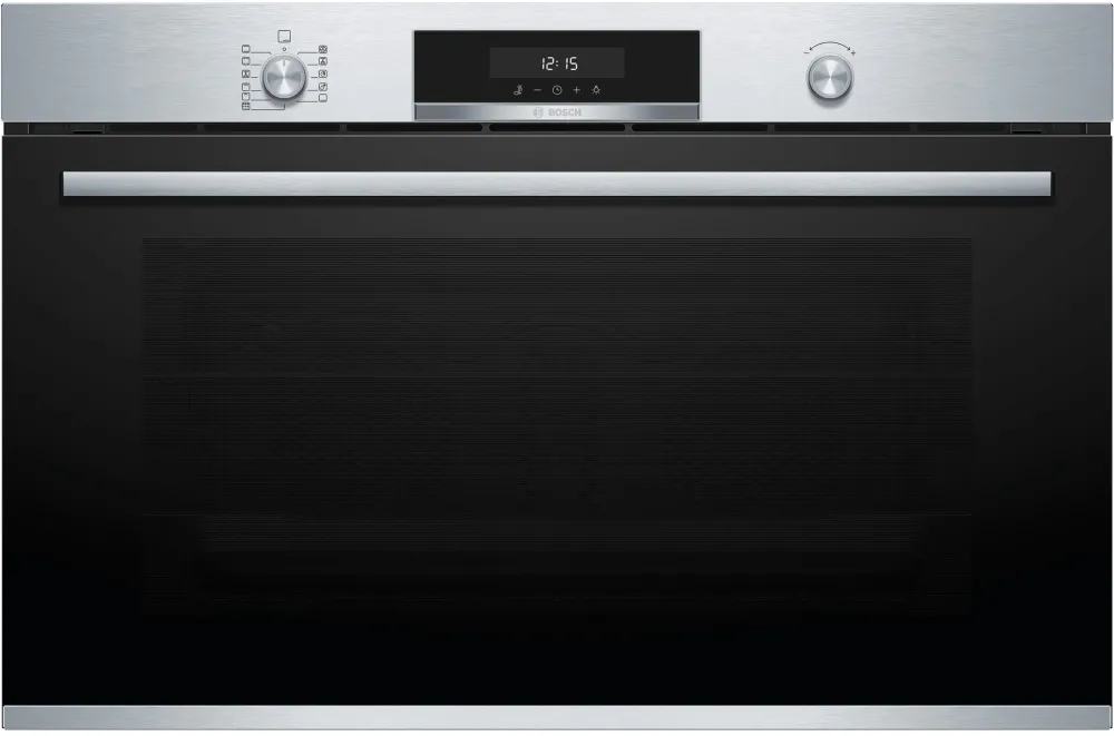 Cuptor incorporabil multifunctional Bosch VBD5780S0, 112 l, Autocuratare pirolitica, Grill, 10 functii, Convectie aer cald, Control mecanic & touch, ventilatie dubla, Clasa A+, Inox