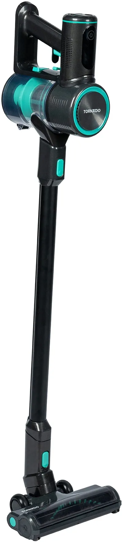 Aspirator vertical fara sac Tornado VCHSD300GC cu perie LED negru/verde
