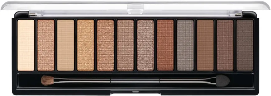 Paleta de farduri Rimmel London Magnif'eyes 001 Nude Edition, 14.2 g