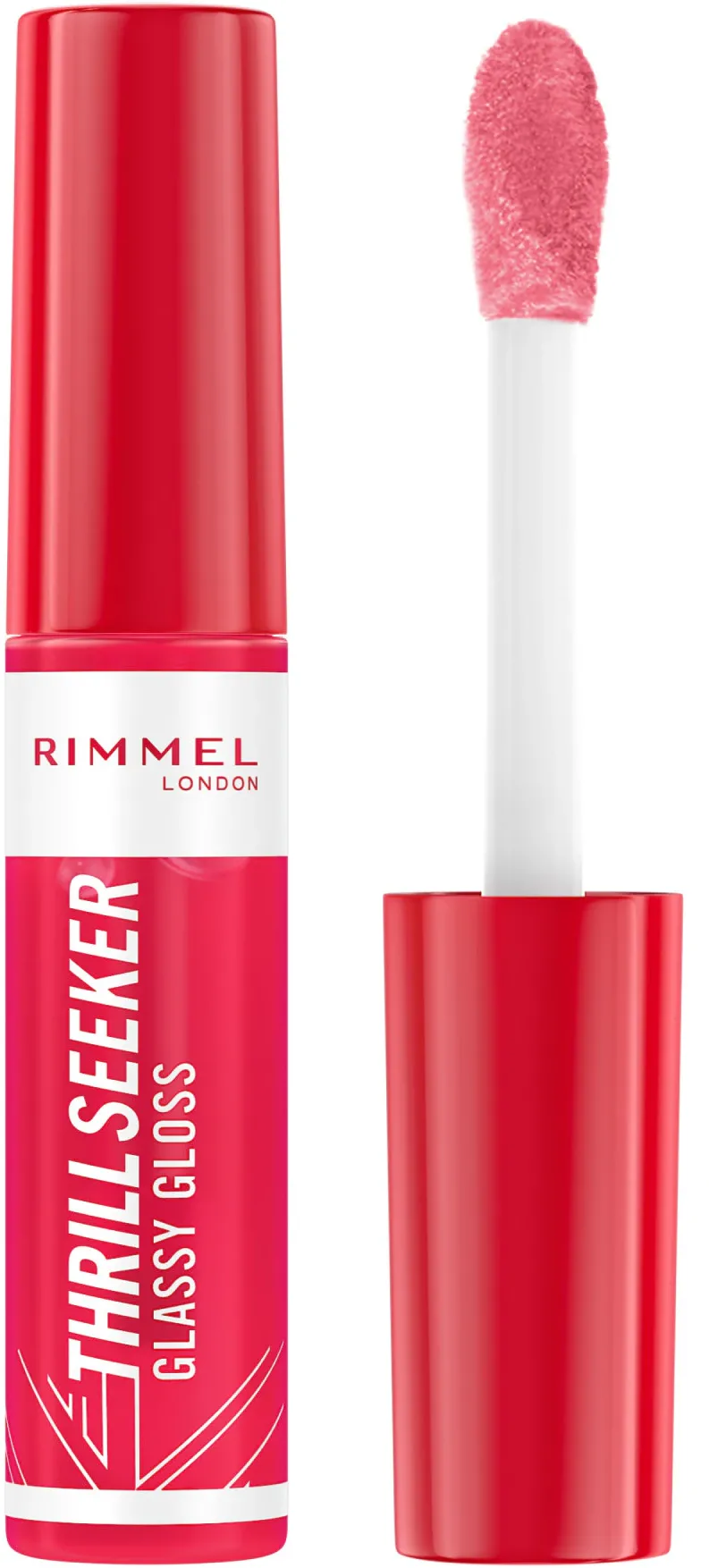 Luciu de buze Rimmel London Thrill Seeker Glassy Gloss 600 Berry Glace, 10 ml