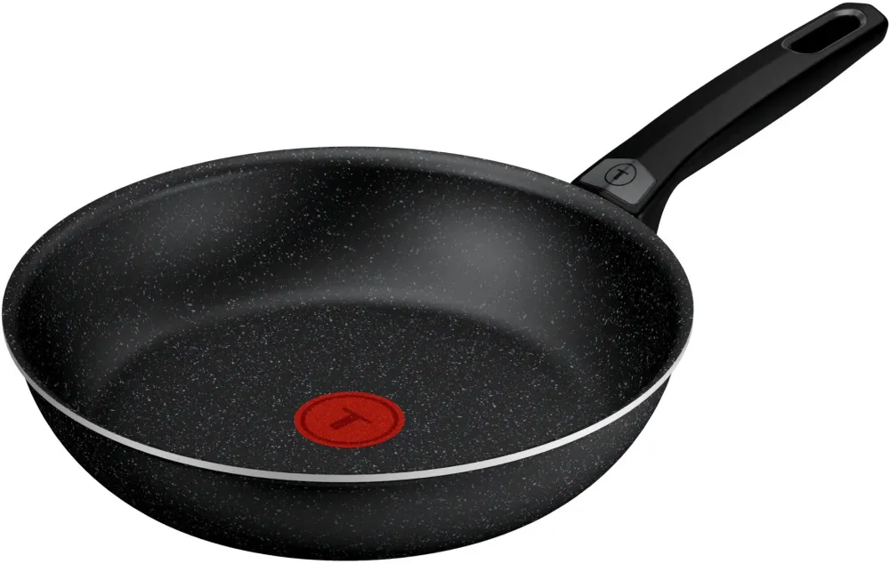 Tigaie Tefal Extra, 28 cm, aluminiu, invelis antiaderent ultra-rezistent, Thermo-Signal™, negru