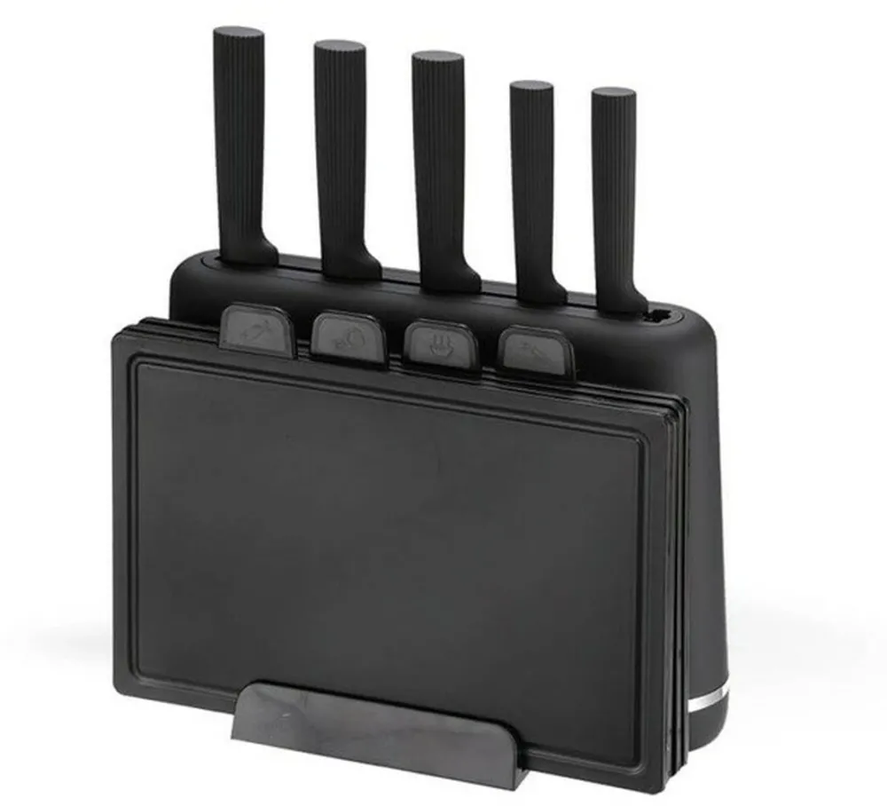 Set cutite cu suport si set tocatoare Maestro MR-1412-BLACK