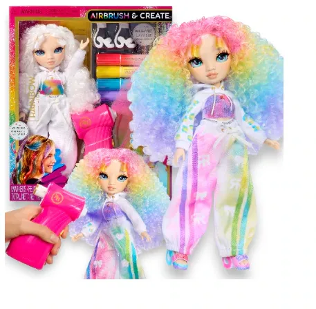 Doll Rainbow High Air Brush, Green Eyes