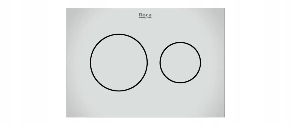 Placa de actionare Roca, Gama Duplo S PS3, dubla actionare, orizontala, 194x134mm, compatibil cu rezervoare Duplo S, crom