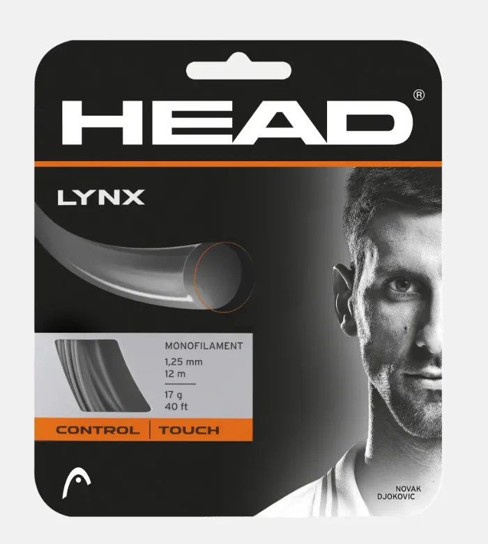 Snur tenis, HEAD, Antracit, 1.20mm/12m, Lynx Monofilament Co-Poliester Control+Spin