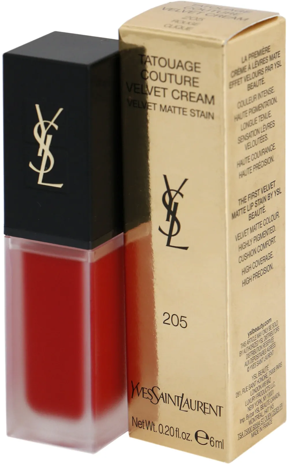 Ruj Yves Saint Laurent Tatouage Couture 205 Rouge Clique, 6 ml