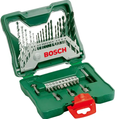 BOSCH 2607019325 - Set accesorii insurubare si burghie mixte, 33 bucati