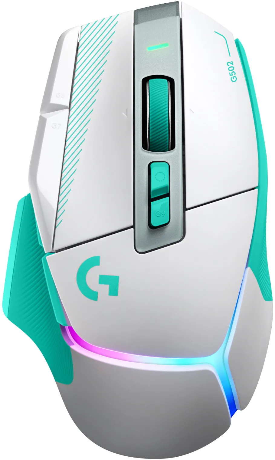 Mouse gaming wireless Logitech G502 X PLUS, RGB, 25600 DPI, Mint