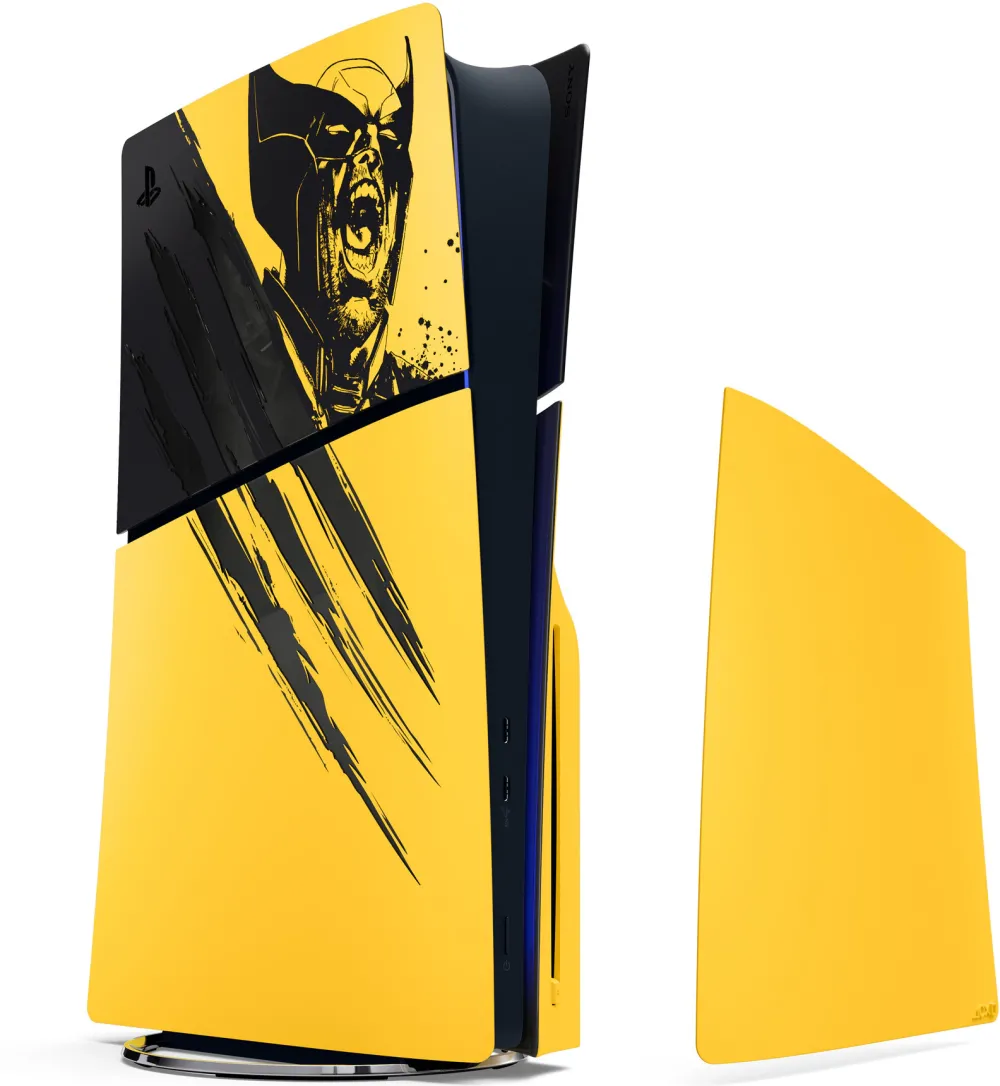 Panouri laterale PlayStation 5 Slim D/E-Chassis, Marvel’s Wolverine Battle Yellow Limited Edition