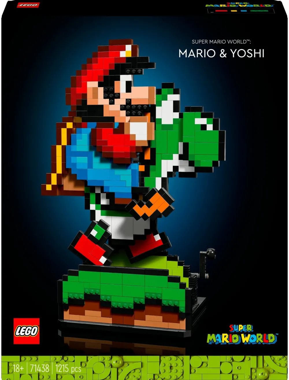 LEGO® Super Mario™ - Super Mario World: Mario si Yoshi 71438, 1215 piese