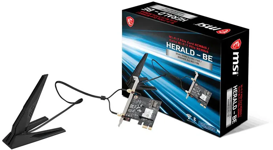 Network card Herlad BE6500 WiFi 7 PCIe
