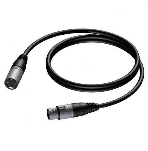 CABLE XLR MALE-XLR FEMALE 1M