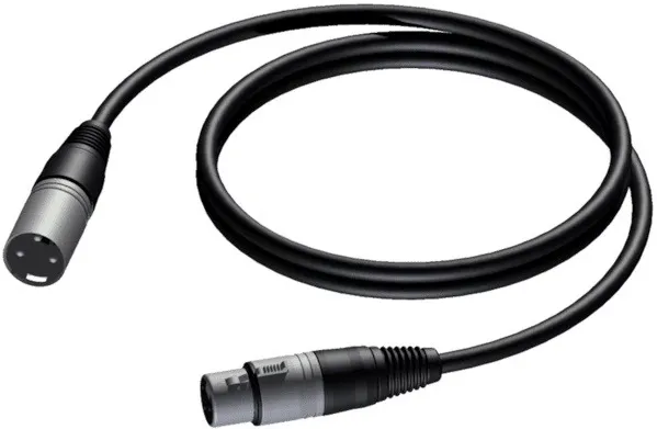 CABLE XLR MALE-XLR FEMALE 0.5 M