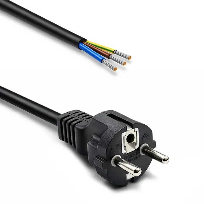 Cablu alimentare QOLTEC Schuko 1.8 m 3x1 mm2 cupru cu capete dezizolate si cositorite