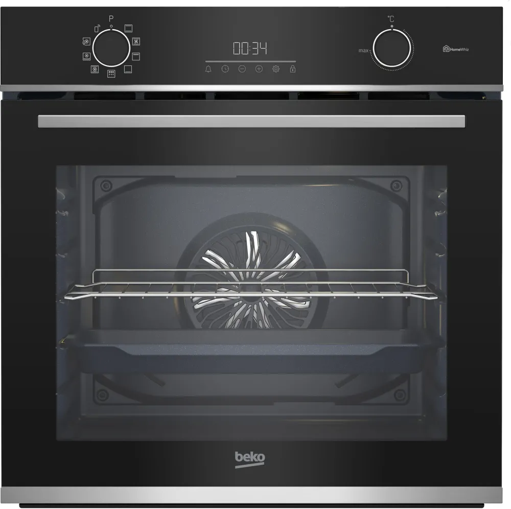 Cuptor incorporabil BEKO BBIE13301XMPC , electric, 66L, clasa energetica A, autocuratare pirolitica, functie pizza Inox