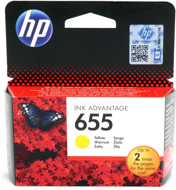 Cartus Hp Cz112Ae Inkjet 655 Yellow