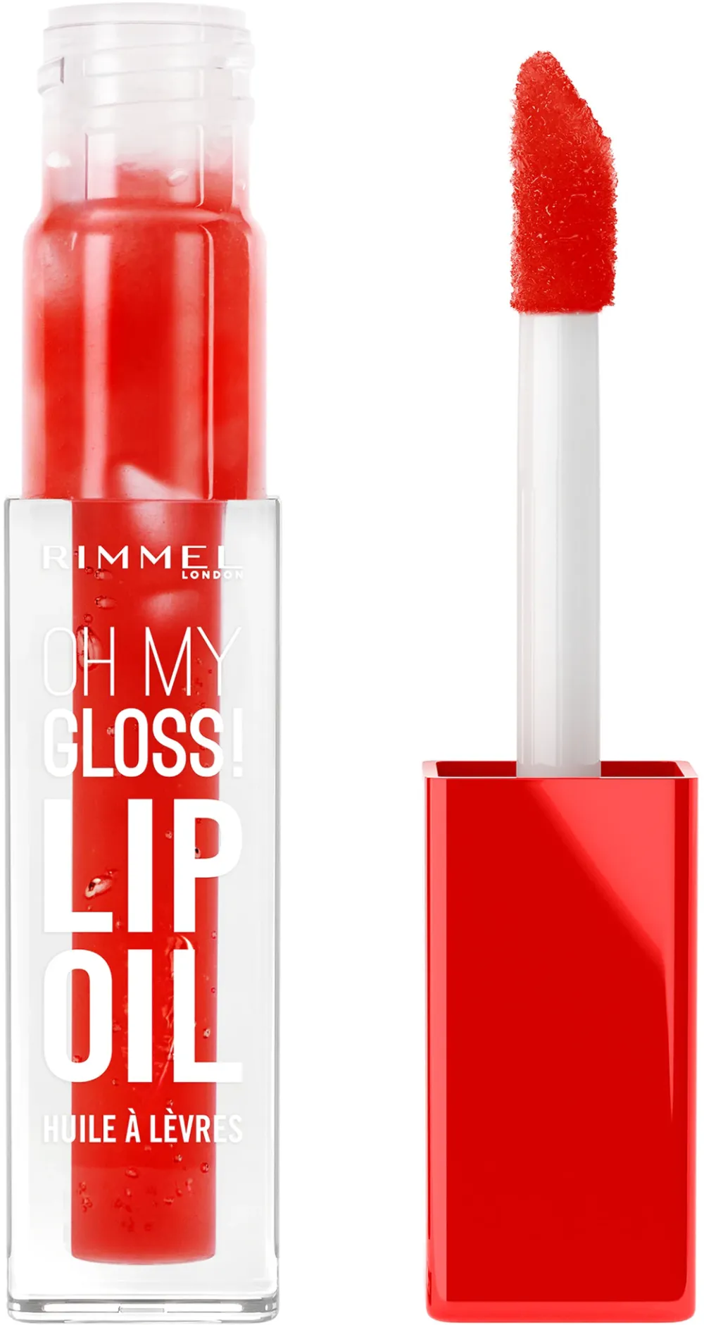Ulei de buze Rimmel London Oh My Gloss 004 Vivid Red, 4.5 ml