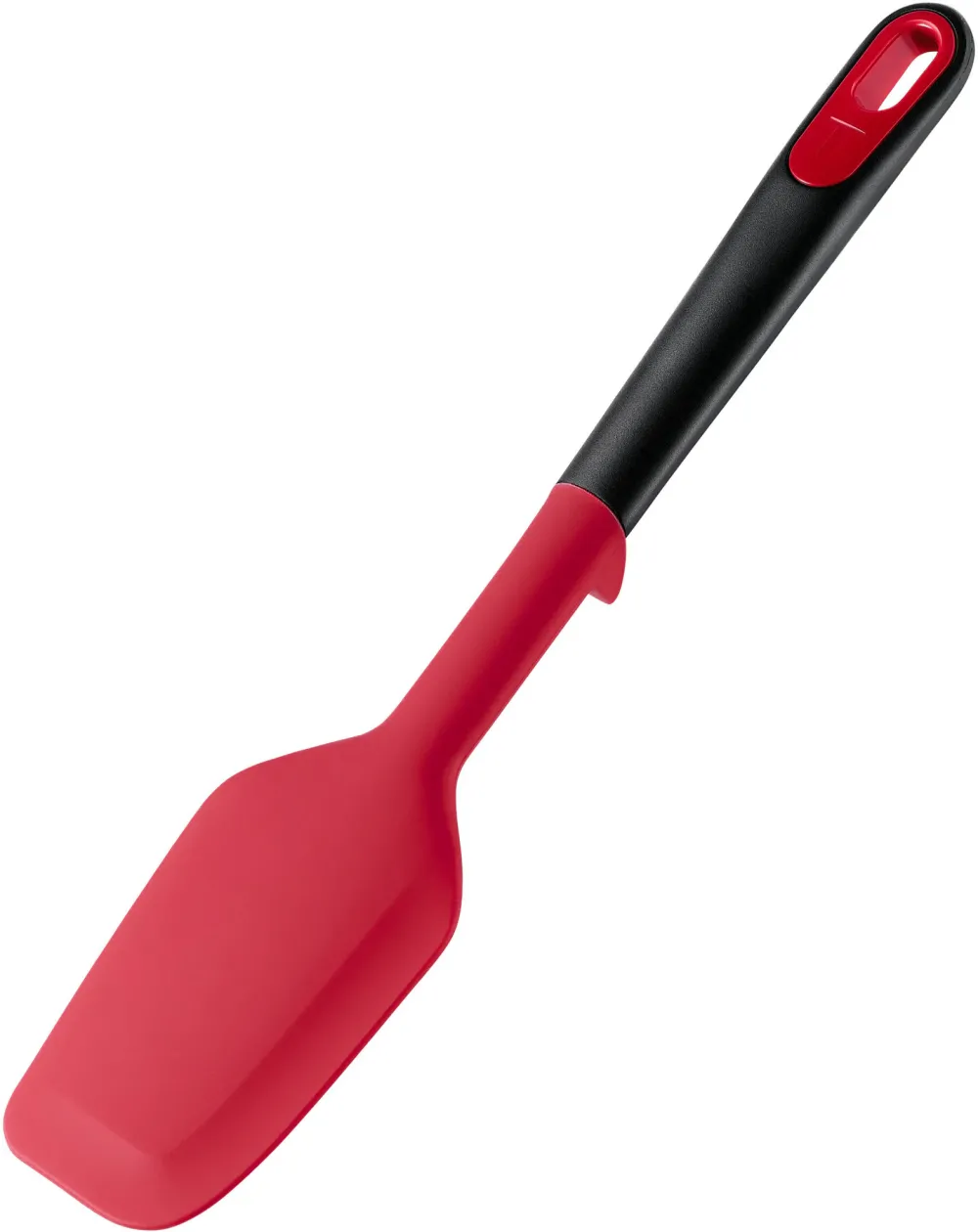 Spatula Tefal Ingenio+, rezistenta la temperaturi inalte, compatibilitate cu masina de spalat vase, silicon, rosu & negru