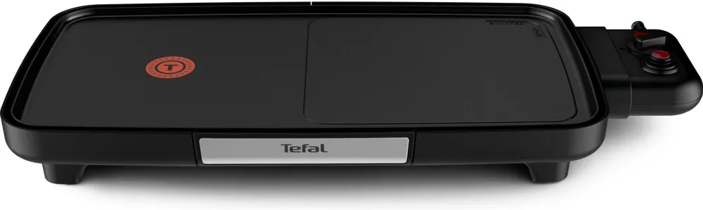 TEFAL Gratar electric Tefal Plancha Booster CB641810, 2200 W, Power Boost, termostat ajustabil, suprafata antiaderenta Tefal Resist+, indicator thermospot, negru