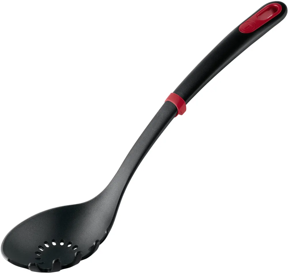 Lingura pentru paste Tefal Ingenio+, plastic, rezistenta la temperaturi inalte, compatibilitate cu masina de spalat vase, negru & rosu
