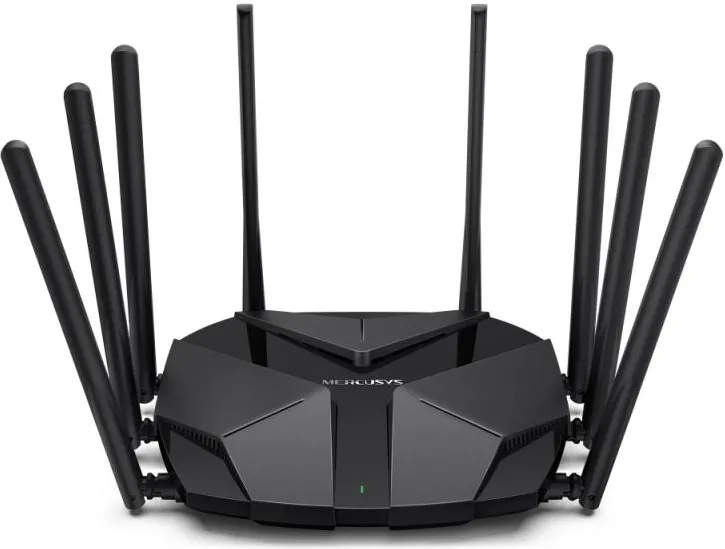 Router Wireless MERCUSYS Gigabit MR90X AX6000, Wi-Fi 6, Dual-Band 1148 + 4804 Mbps, negru