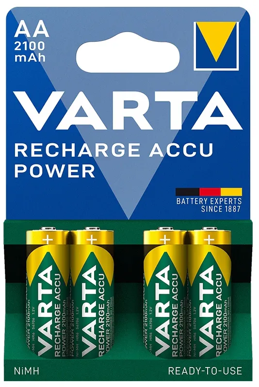 Rechargeable R6 2100mAh 4pcs ready 2 use
