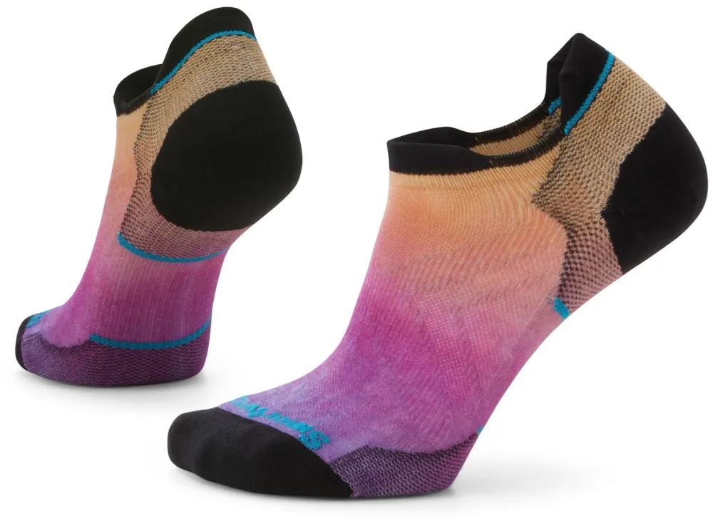 Smartwool - sosete merino - Low Ankle | Zero Cushion | Run Ombre Print W - Tandoori Orange - M (38-41)