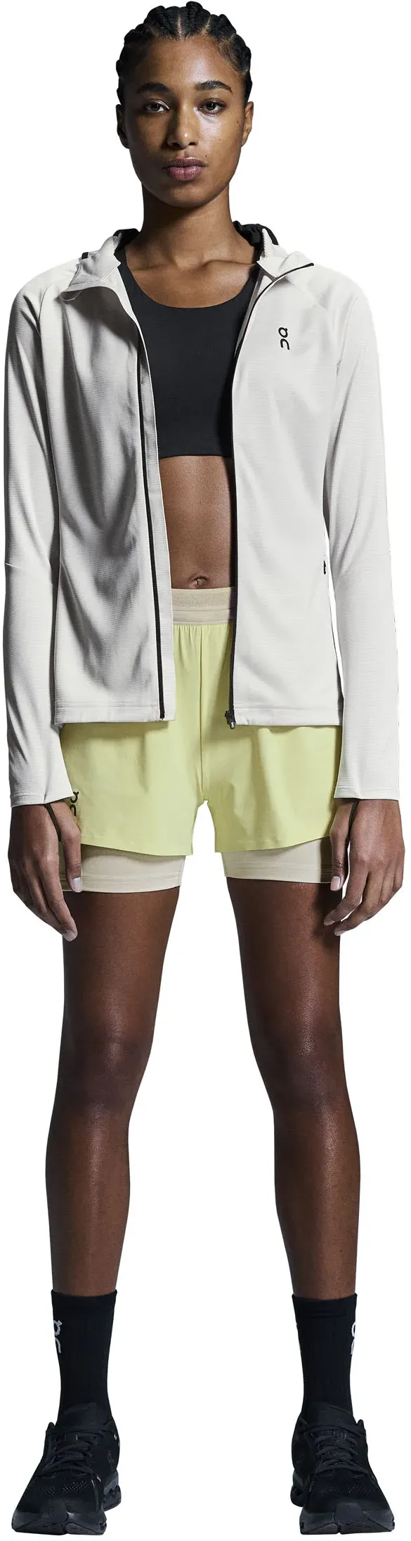 On - pantaloni scurti - 3" Performance 2/1 Shorts W - Limelight | Sand - S
