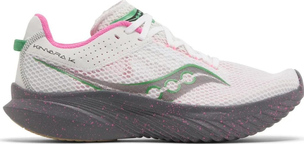 Saucony - pantofi alergare pentru femei - Kinvara 14 - white | gravel - 37