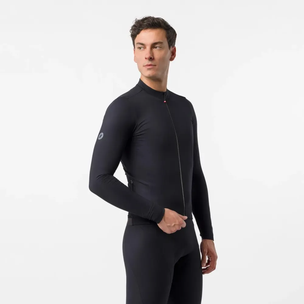 Castelli - tricou ciclism maneca lunga - Thermowoven LS Jersey - negru - XL
