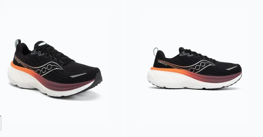 Saucony - pantofi alergare - Hurricane 25 - Black | Crimson - 42