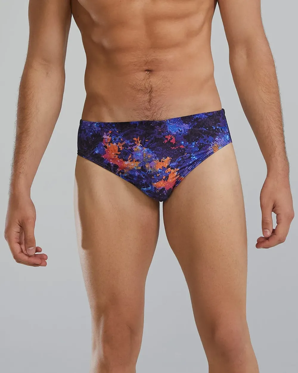 TYR - costum inot barbati tip slip -  Durafast Elite Brief - purple I orange - 26 (XS)