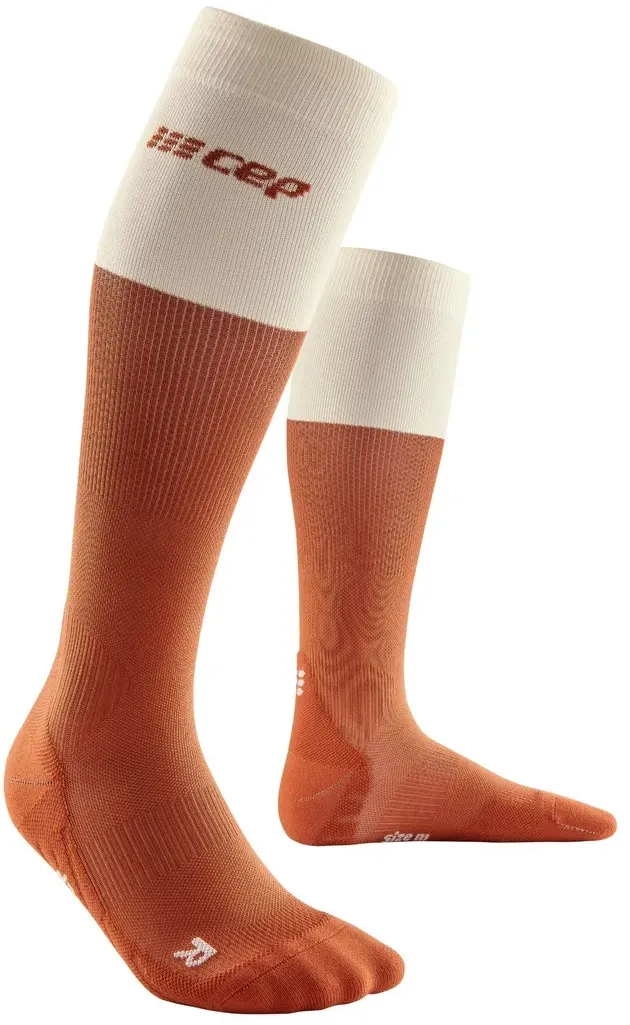 CEP - sosete compresie inalte - Bloom Socks Running tall W - Ginger - II - 25-31 cm gamba