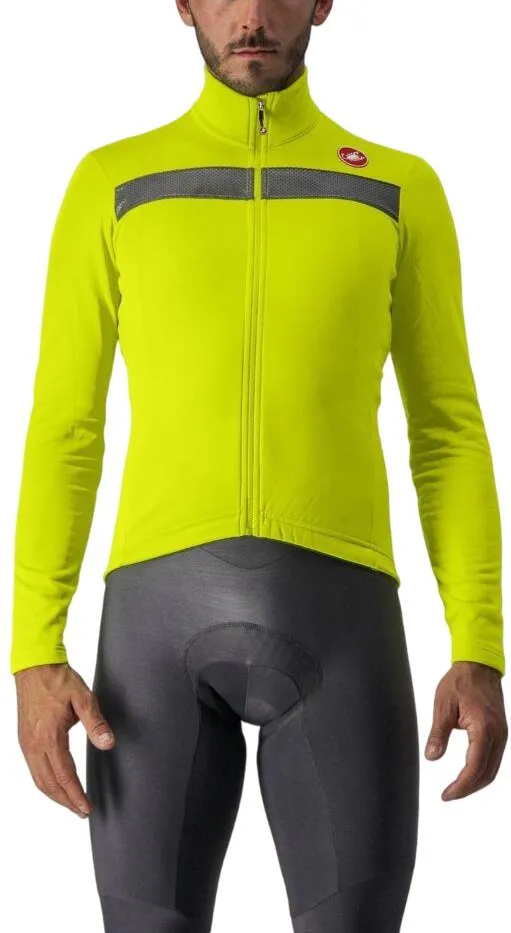 Castelli - tricou maneca lunga 14-20 gr C - Puro 3 FZ - galben fluo |reflex - S
