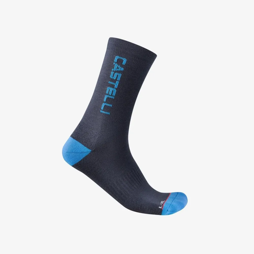 Castelli - sosete ciclism iarna - Sweetspot 20 Thermal Sock - albastru twilight/albastru circuit - XXL - 44-47