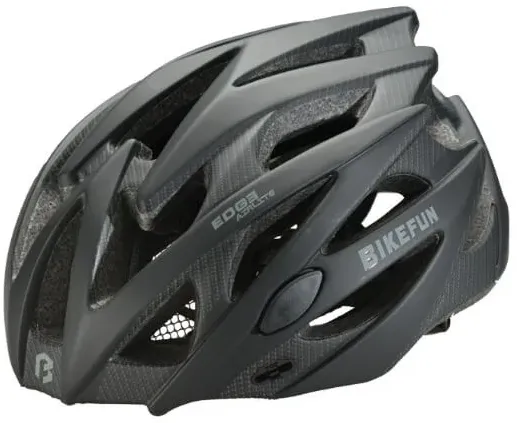 Bikefun - casca bicicleta - Edge - black-carbon - M - 55-58 cm