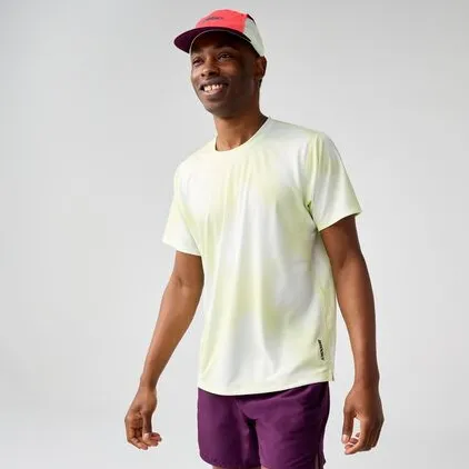 Brooks - tricou - Dash Short Sleeve Printed - Yellow - M