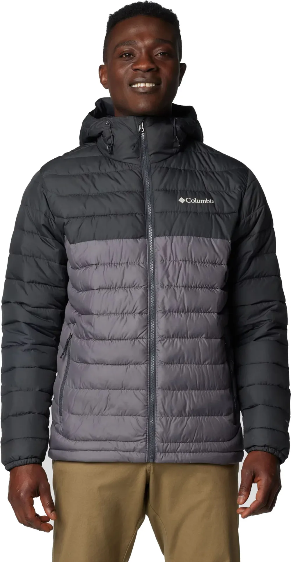 Columbia - Geaca Barbati Columbia Powder Lite II Hooded - gri - L