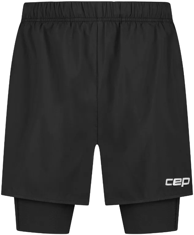 CEP - pantaloni scurti 2in1 - Run - black - S