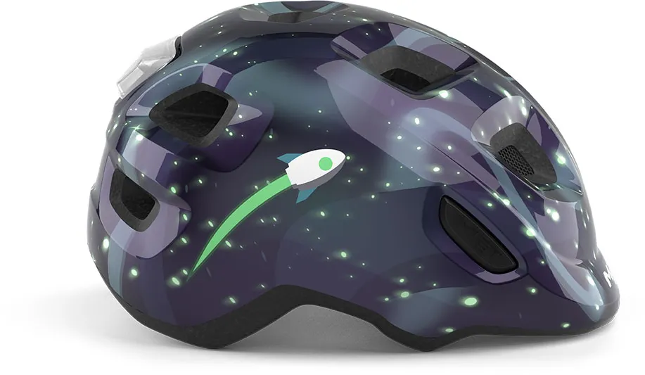MET - casca copii - Hooray Mips - space glow in the dark - XS