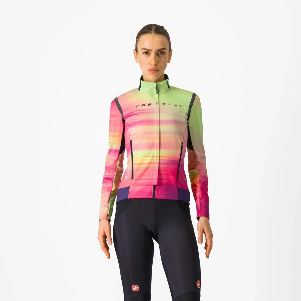 Castelli - jacheta ciclism - Perfetto LTD RoS 2 W 4-14 gr C - roz multicolor - XS